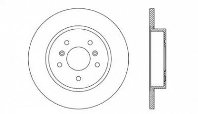 OPEN PARTS bda272610 -  Тормозной диск